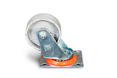 Колесо поворотное чугунное EM01 VKV 80 80 мм термостойкое Колесо поворотное чугунное EM01 VKV 80 80 мм термостойкое