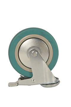 Колесо аппаратное поворотное SChgb 55 125 мм под болт с тормозом (N)