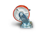 Колесо большегрузное поворотное SCpb 55 125 мм полиуретановое с тормозом (N) Колесо большегрузное поворотное SCpb 55 125 мм полиуретановое с тормозом (N)