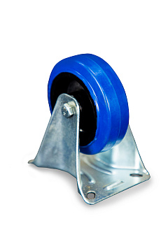 Колесо неповоротное из эластичной резины MW70 100 мм Колесо неповоротное из эластичной резины MW70 100 мм