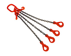 Строп цепной TOR 4СЦ г/п 26,5 т 8,0 м с укорачивающими и самозакрывающимися крюками Строп цепной TOR 4СЦ г/п 26,5 т 8,0 м с укорачивающими и самозакрывающимися крюками