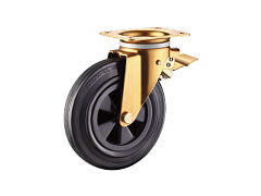 Колесо поворотное SCb63K 160 мм с тормозом Колесо поворотное SCb63K 160 мм с тормозом