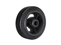 Колесо большегрузное D 63 160 мм резина на ось (F) Колесо большегрузное D 63 160 мм резина на ось (F)