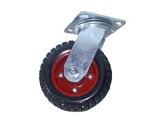 Колесо большегрузное поворотное PS 200 200 мм резина с протектором (F) Колесо большегрузное поворотное PS 200 200 мм резина с протектором (F)