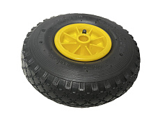 Колесо пневматическое резиновое 260 мм PR1805-2 (желтое) Колесо пневматическое резиновое 260 мм PR1805-2 (желтое)