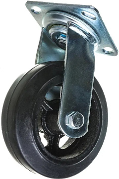 Колесо большегрузное поворотное SCd 63 150 мм обрезиненное РФ Колесо большегрузное поворотное SCd 63 150 мм обрезиненное РФ