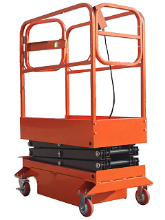 Подъемник ножничный передвижной 240 кг 3/5 м TOR GTJY AC 220В сетевой