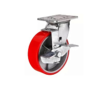 Колесо большегрузное поворотное SCpb 931 75 мм полиуретановое с тормозом (N) Колесо большегрузное поворотное SCpb 931 75 мм полиуретановое с тормозом (N)