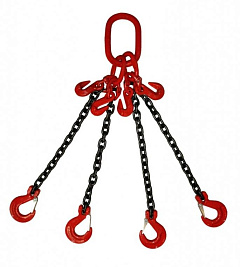 Строп цепной TOR 4СЦ г/п 2,36 т 5,0 м с укорачивающими крюками Строп цепной TOR 4СЦ г/п 2,36 т 5,0 м с укорачивающими крюками