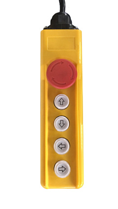 Пульт управления для талей электрических PA с тележкой 500/1000 4 кнопки+стоп (С 45uF+16uF) Пульт управления для талей электрических PA с тележкой 500/1000 4 кнопки+стоп (С 45uF+16uF)