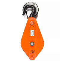 Блок монтажный однорольный с  крюком TOR 5 т с откидной щекой (T)*