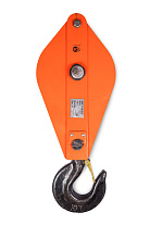 Блок монтажный однорольный с  крюком TOR 10 т с откидной щекой